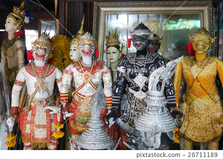 Thai ramayana style puppet Thai ramayana style puppet 28711189