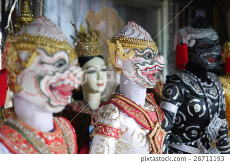 Thai ramayana style puppet Thai ramayana style puppet 28711193