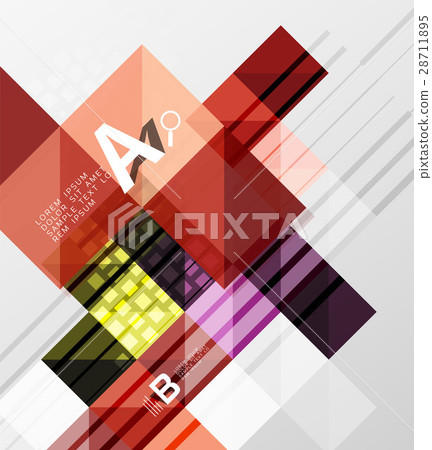 Modern geometrical abstract background, squares 28711895