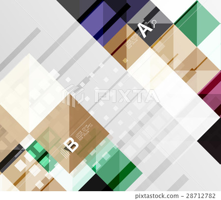 Modern geometrical abstract background, squares Modern geometrical abstract background, squares 28712782