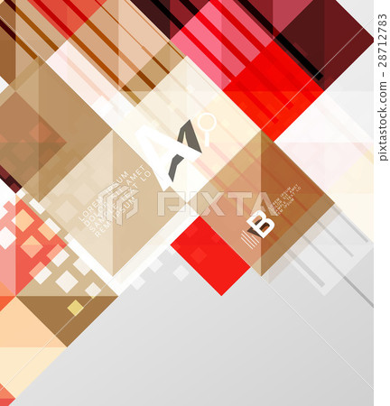 Modern geometrical abstract background, squares 28712783