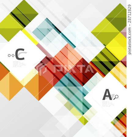 Modern geometrical abstract background, squares 28712829