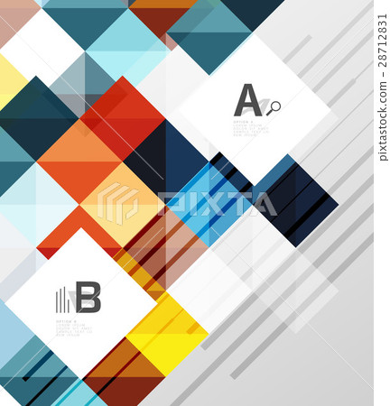 Modern geometrical abstract background, squares 28712831