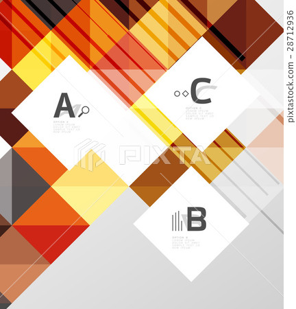 Modern geometrical square banner, minimalistic 28712936