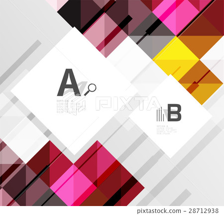 Minimalistic square shapes abstract background 28712938