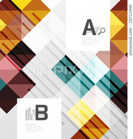 Modern geometrical square banner, minimalistic 28712940