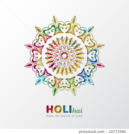 Holi holiday design. 28713990