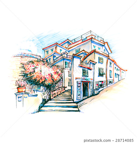 Colorful houses in Manarola, Ligury, Italy 28714085