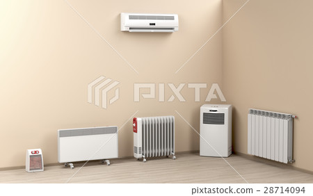 Electric heaters in the room 28714094