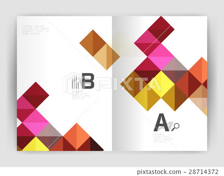 Vector square template background 28714372