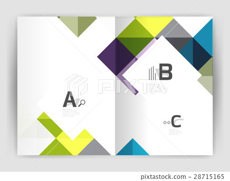 Minimalistic square brochure or leaflet business Minimalistic square brochure or leaflet business 28715165