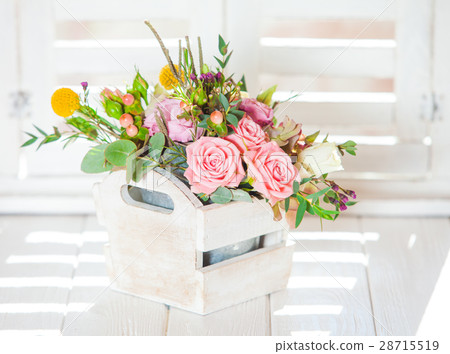 Morning flowers on the sill 28715519