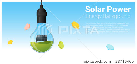 Energy concept background with solar panel 28716460