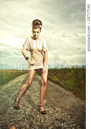 summer fashion photography with young beautiful wo summer fashion photography with young beautiful wo 28717540