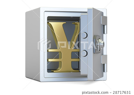 combination safe box with symbol of yen or yuan 28717631