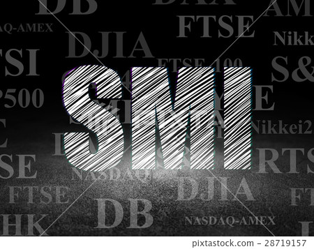 Stock market indexes concept: SMI in grunge dark Stock market indexes concept: SMI in grunge dark 28719157