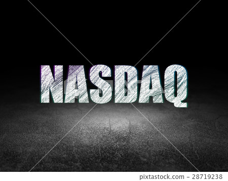 Stock market indexes concept: NASDAQ in grunge 28719238
