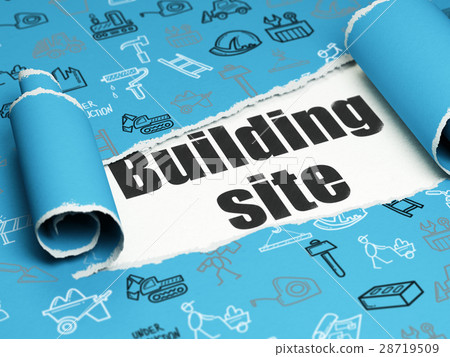 Construction concept: black text Building Site Construction concept: black text Building Site 28719509