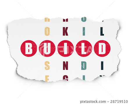 Construction concept: Build in Crossword Puzzle Construction concept: Build in Crossword Puzzle 28719510