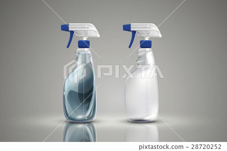 two plastic spray bottles 28720252