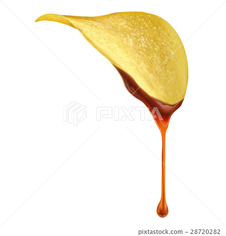 potato chip and sauce 28720282