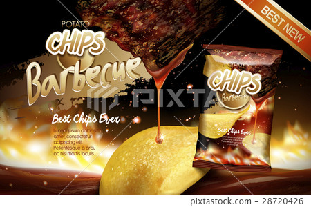 potato chips ad barbecue 28720426