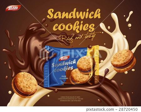 Sandwich cookies ads 28720450