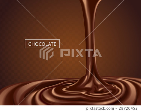Delicious chocolate flowing down 28720452