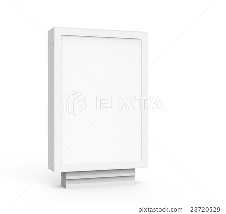 3D rendering light box 3D rendering light box 28720529