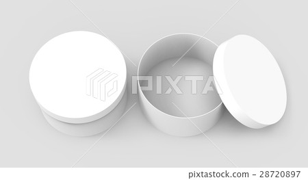 Two blank round boxes Two blank round boxes 28720897
