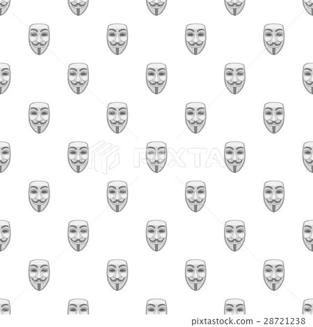 Mask of anonymous pattern, cartoon style 28721238