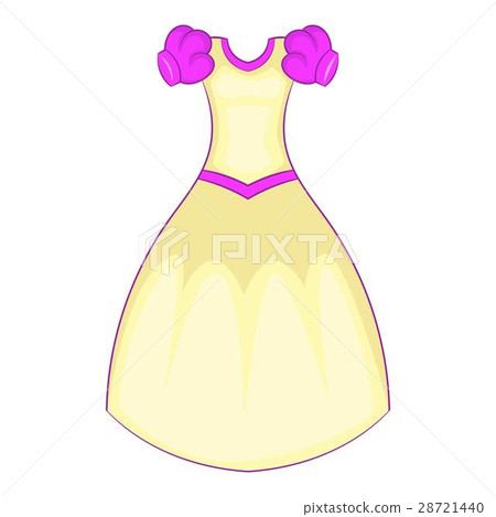 Cinderella dress icon, cartoon style Cinderella dress icon, cartoon style 28721440