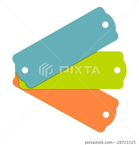 Blank tag labels icon, flat style Blank tag labels icon, flat style 28721525