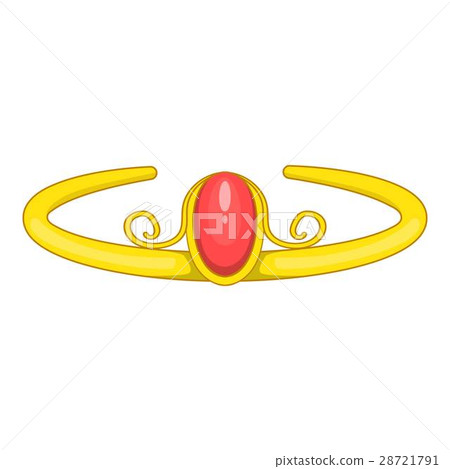 Diadem icon, cartoon style 28721791
