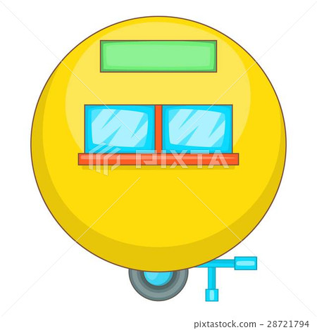 Camping trailer icon, cartoon style 28721794