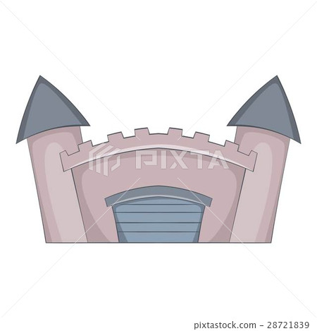 Fortified medieval castle icon, cartoon style Fortified medieval castle icon, cartoon style 28721839