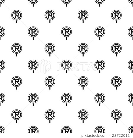 Parking is prohibited pattern, simple style 28722011