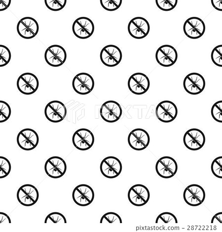 Prohibition sign spiders pattern, simple style Prohibition sign spiders pattern, simple style 28722218