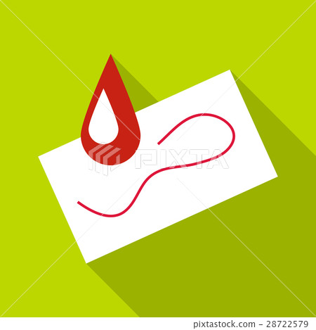 Paint drop icon, flat style Paint drop icon, flat style 28722579