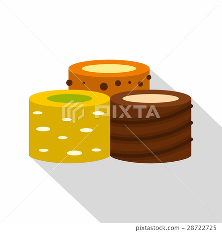 Turkish delights icon, flat style Turkish delights icon, flat style 28722725