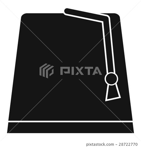 Turkish fez icon, simple style 28722770
