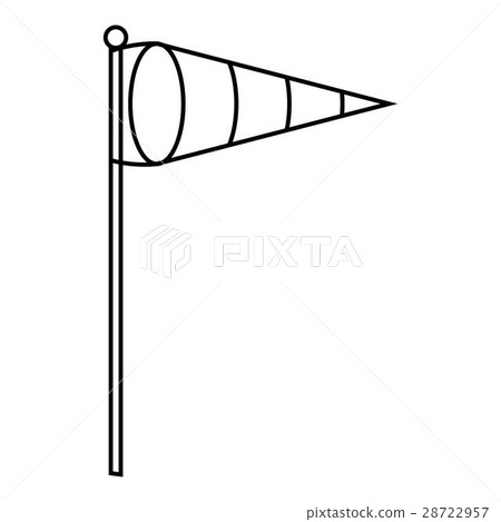 Wind vane icon, outline style Wind vane icon, outline style 28722957