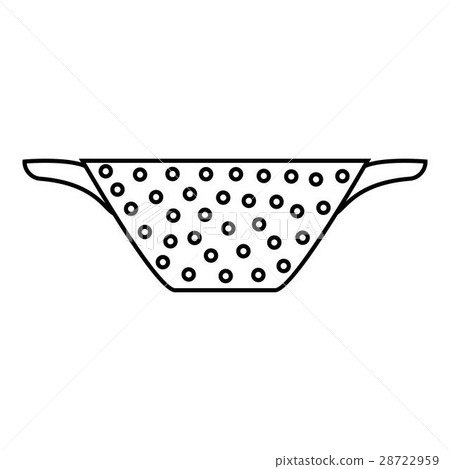 Colander icon, outline style Colander icon, outline style 28722959