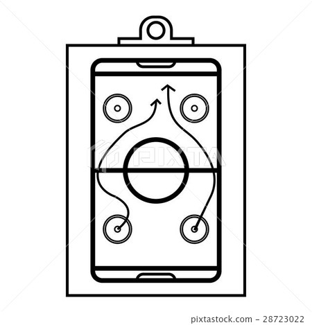 Hockey game plan icon, outline style Hockey game plan icon, outline style 28723022
