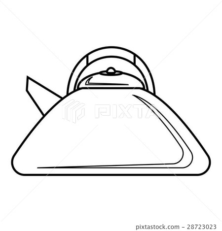 Heating kettle icon, outline style Heating kettle icon, outline style 28723023
