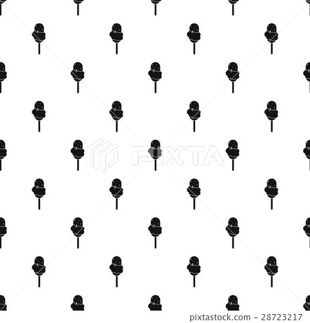 Chocolate ice cream on stick pattern, simple style 28723217