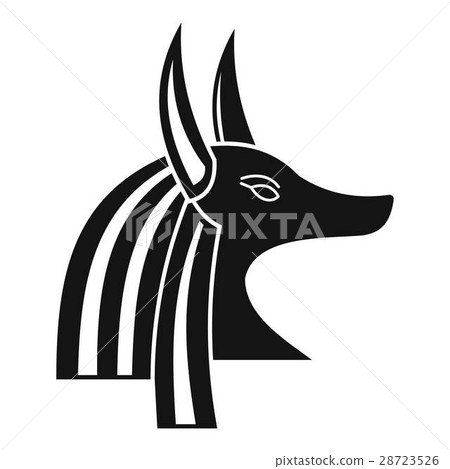Ancient egyptian god Anubis icon, simple style 28723526
