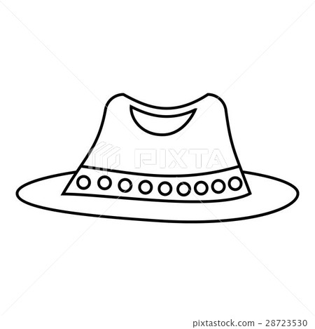 Hat icon, outline style 28723530