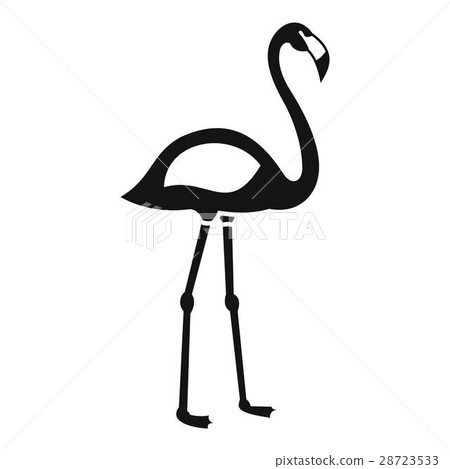 Flamingo icon, simple style Flamingo icon, simple style 28723533