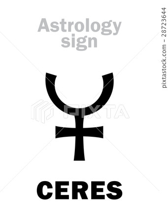 Astrology: little planet CERES Astrology: little planet CERES 28723644